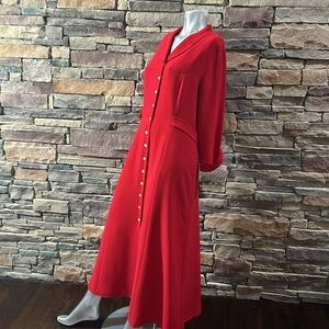 Coldwater Creek Maxi Coat Look Dress Sz 16